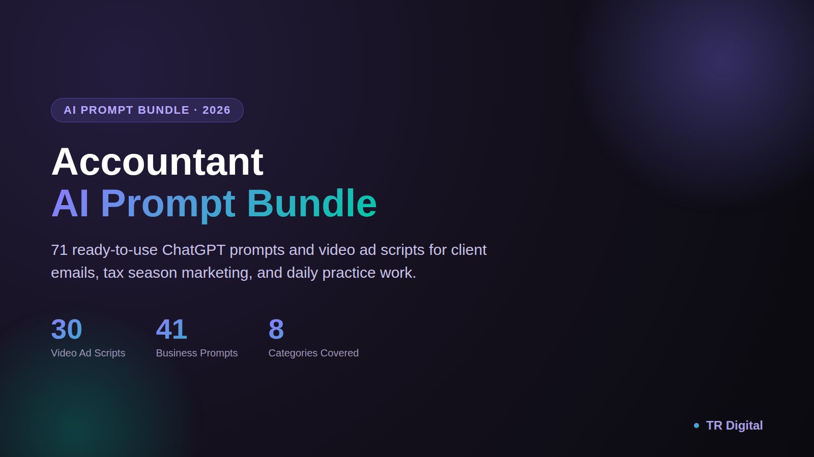 Accountant AI Prompt Bundle