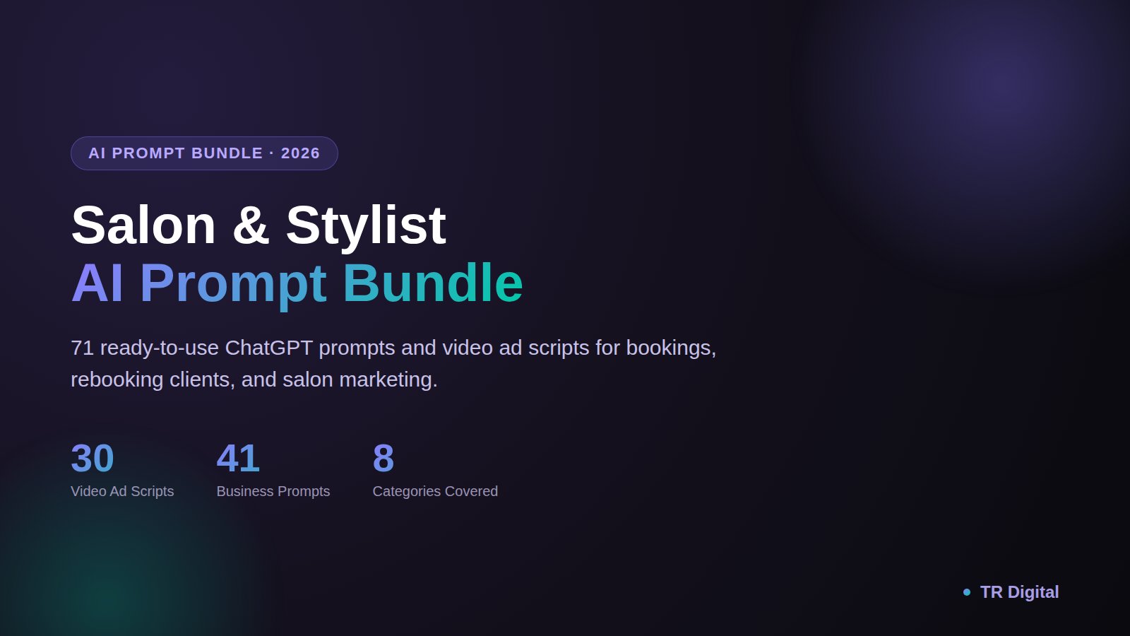 Salon and Stylist AI Prompt Bundle
